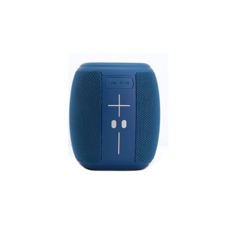 Bocina Portátil TWS  con luz LED y reproductor de USB (azul)