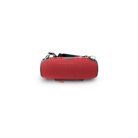 Bocina BLUETOOTH IPX5 con reproductor de USB/Tarjeta SD y Radio FM (Rojo)